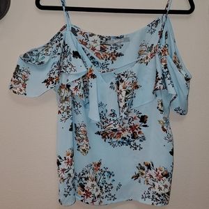 Floral Cold Shoulder Top